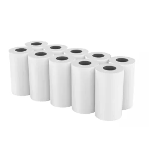 Rollos Papel Térmico 57x35x12 para todos los Datafonos pack de 10/20/30/60,  TPV, Pesos, Impresoras Térmicas. Sin Bisphenol-A, Impresión de Calidad y Duradera con Banda de Advertencia. Ideal para máquinas de tarjetas de Crédito